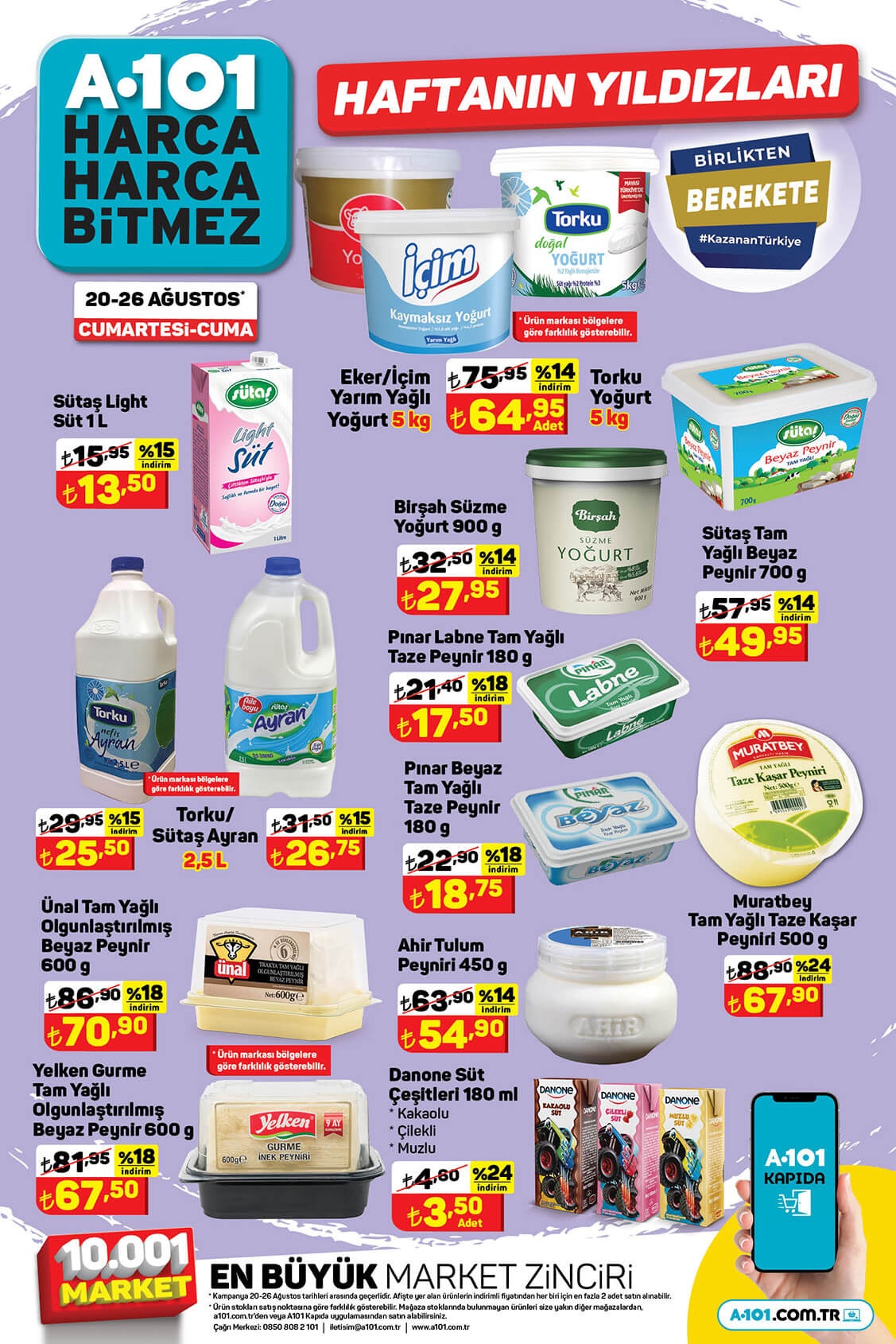 A101 Haftanın Yıldızları nda görülmemiş indirim! A101 e bakmadan alışveriş yapmayın! 21 Ağustos 2022 fiyat listesi...