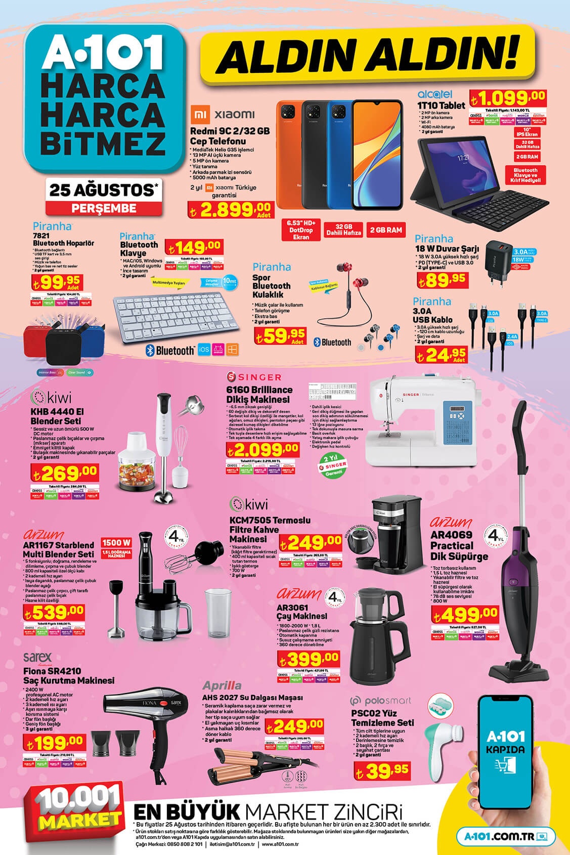 A101’den çılgın fiyat! Bütçe dostu Xiaomi Redmi 9C’de inanılmaz fiyat! İşte 21 Ağustos 2022 fiyat listesi...