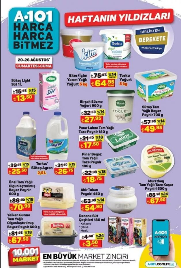 A101 22-26 Ağustos aktüel ürünler kataloğu yayınlandı! Bakın bu hafta A101 de indirimde neler var?