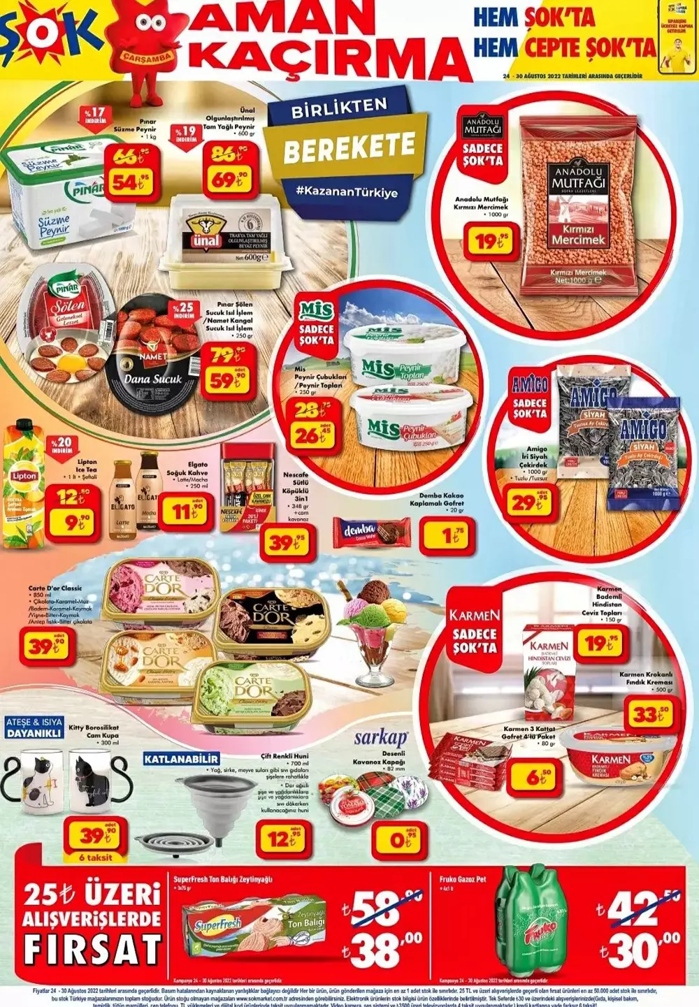ŞOK Markette çılgın Çarşamba indirim! Yüzde 40 indirimli 6 taksit imkanı! İşte 24 Ağustos 2022 fiyat listesi