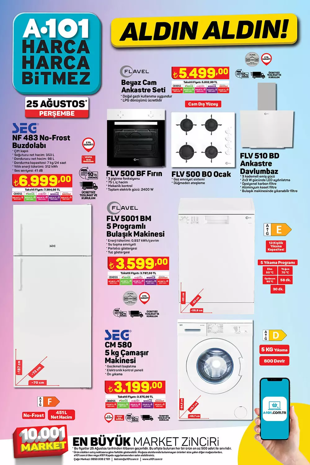 A101 Perşembe aktüel ürünler kataloğu yayımlandı! A101 de inanılmaz fırsat! A101 kataloğu 25 Ağustos 2022 fiyat listesi