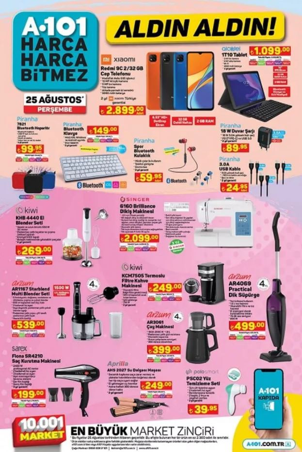 25 Ağustos 2022 A101 aktüel ürünler kataloğu yayınlandı! İndirimli ürünler yarın raflarda olacak!