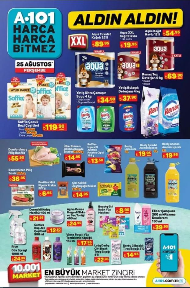 25 Ağustos 2022 A101 aktüel ürünler kataloğu yayınlandı! İndirimli ürünler yarın raflarda olacak!