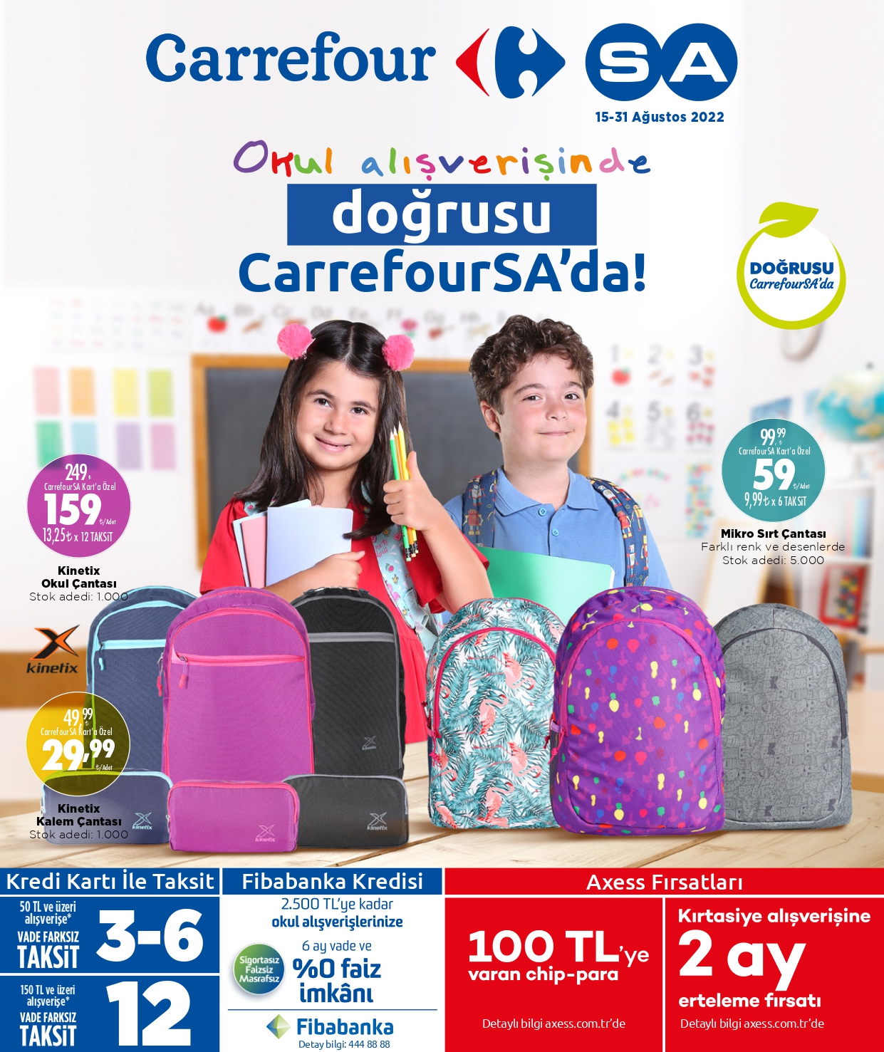 CarrefourSA’dan okul alışverişinde dev kampanya! İşte, 26 Ağustos 2022 kırtasiye fiyat listesi...