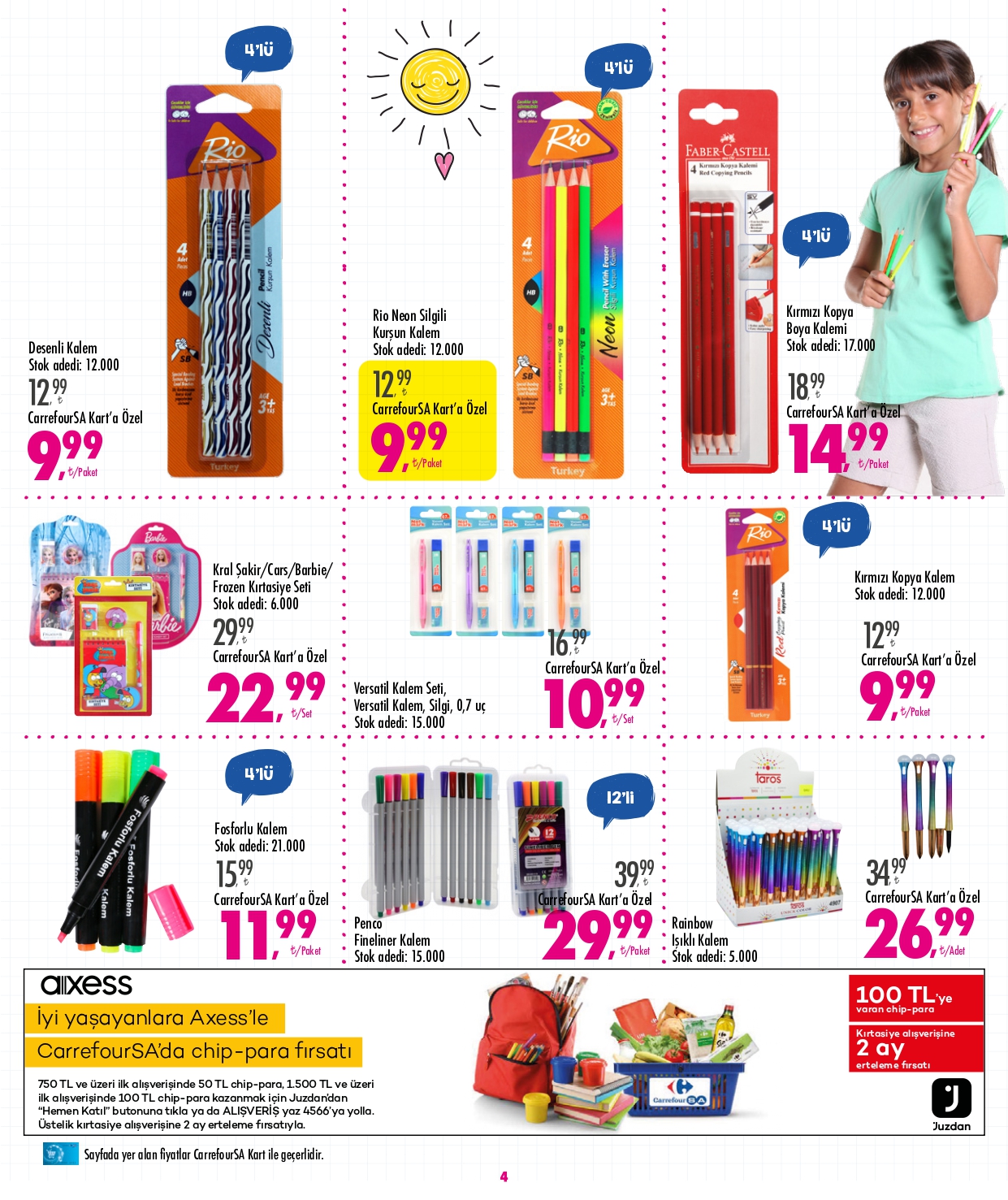 CarrefourSA’dan okul alışverişinde dev kampanya! İşte, 26 Ağustos 2022 kırtasiye fiyat listesi...