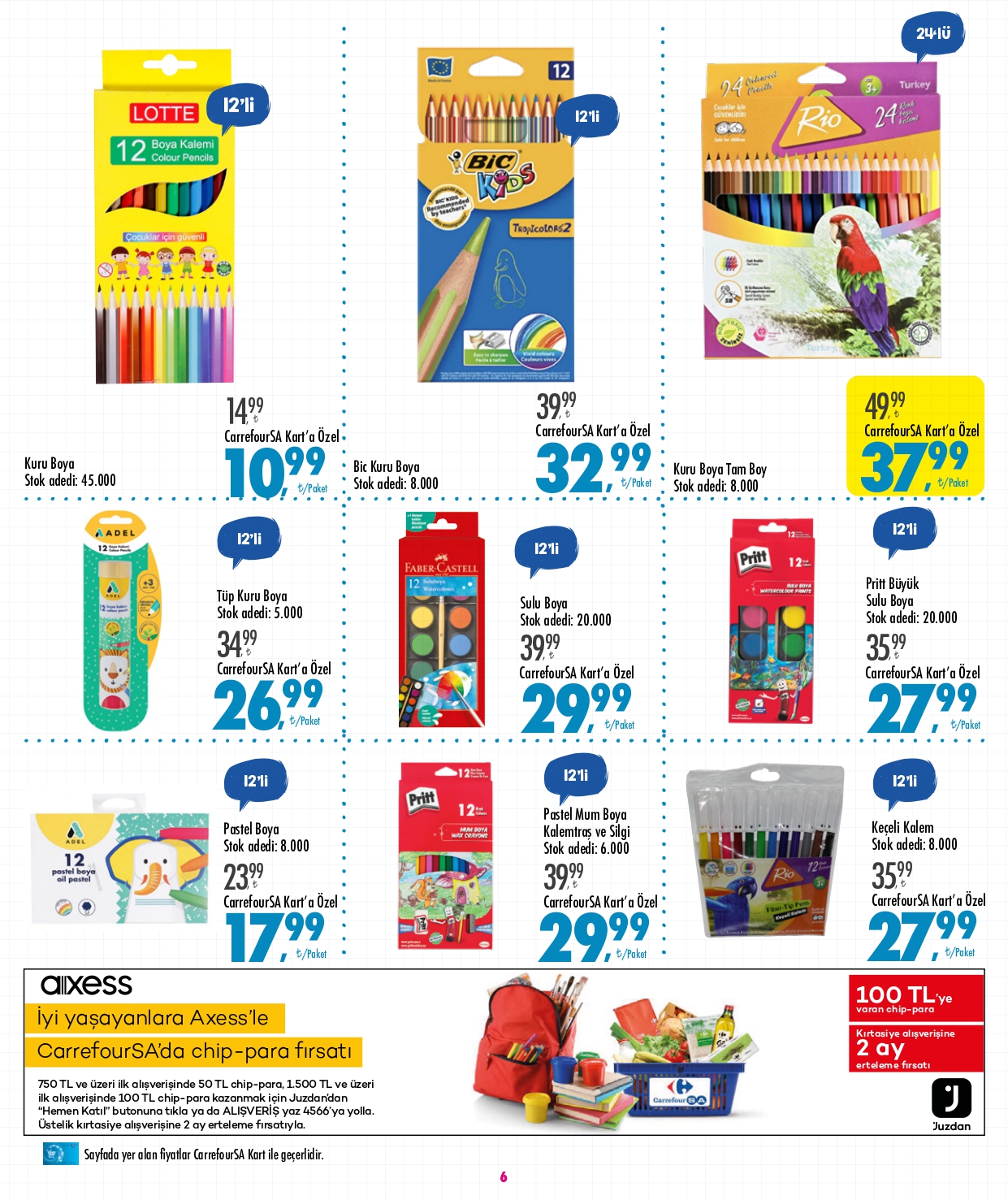 CarrefourSA’dan okul alışverişinde dev kampanya! İşte, 26 Ağustos 2022 kırtasiye fiyat listesi...