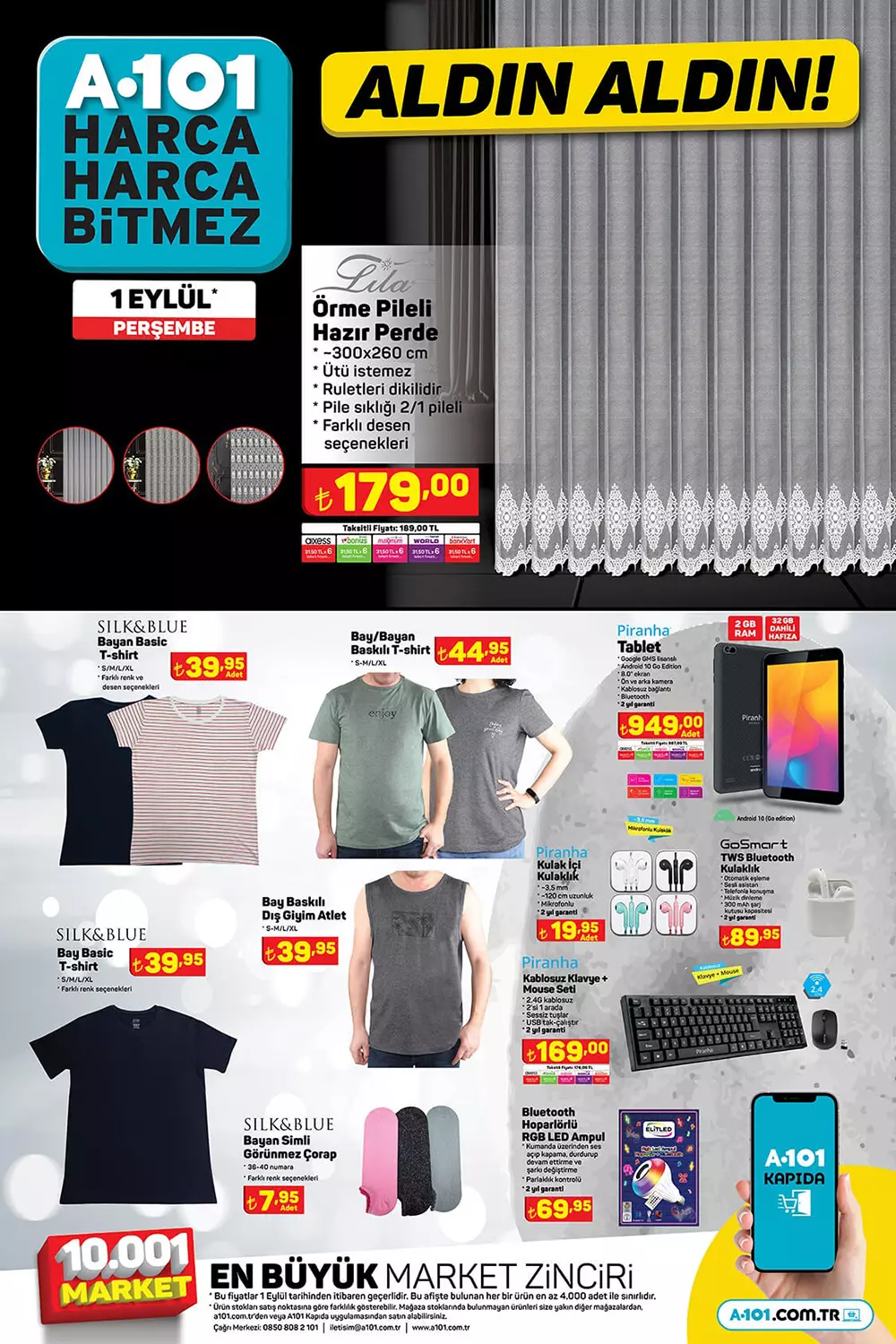 A101 Perşembe aktüel ürünler kataloğu yayımlandı! A101 de inanılmaz fırsat! A101 kataloğu 1 Eylül 2022 fiyat listesi