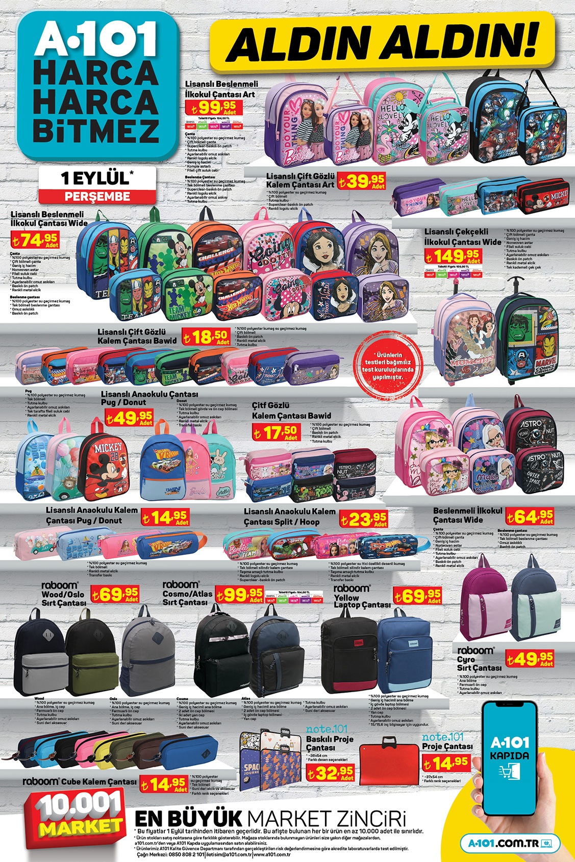 Zincir marketlere kırtasiye malzemeleri geldi mi? İşte BİM, ŞOK, A101 29 Ağustos 2022 kırtasiye fiyat listesi...