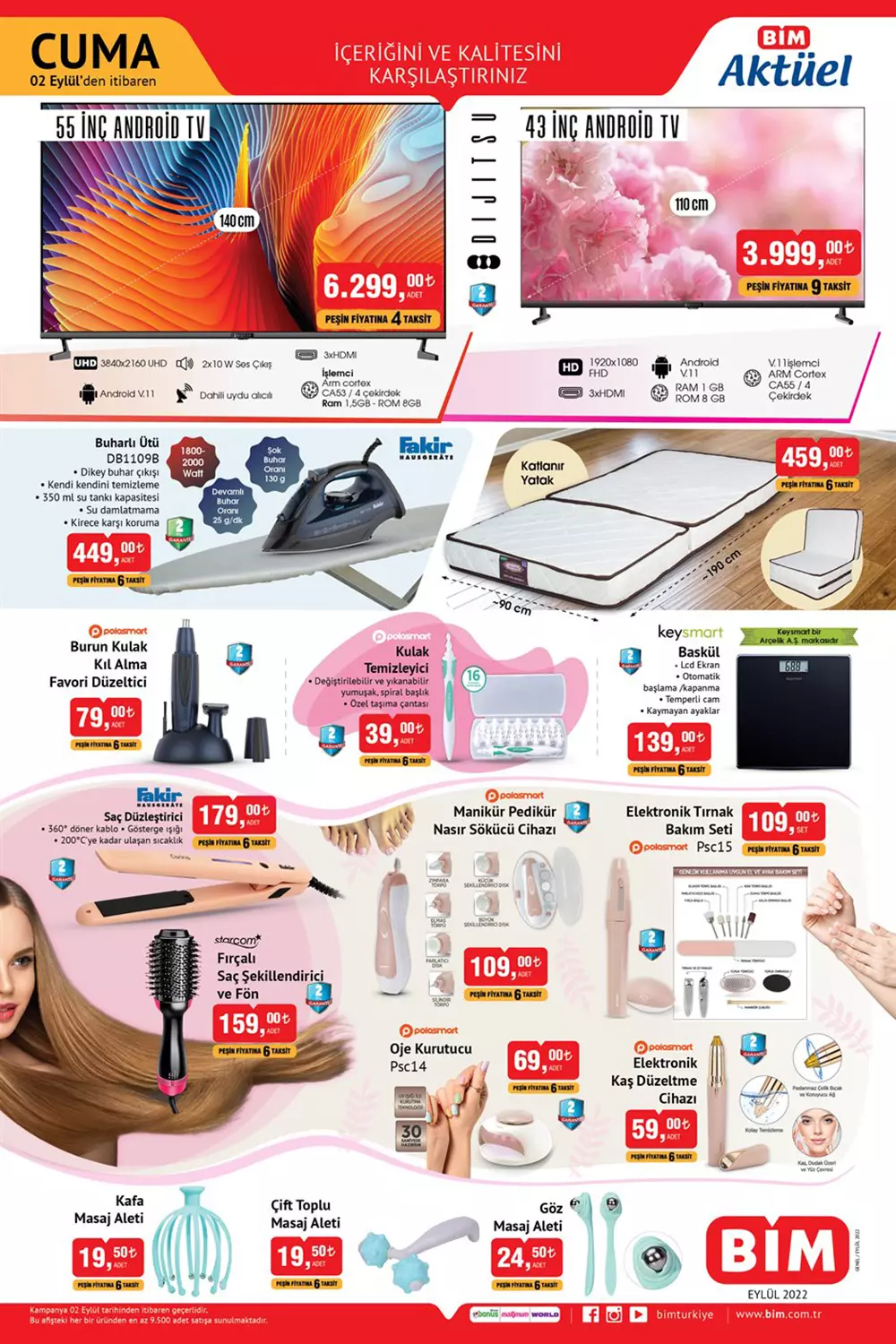 BİM in 2 Eylül Cuma kataloğu belli oldu! İşte BİM aktüel ürünler kataloğu 2 Eylül 2022 fiyat listesi...