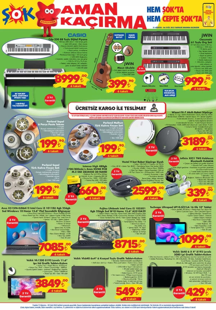 ŞOK market 31 Ağustos indirimli fiyat listesi… ŞOK Market’te bu hafta hangi ürünlerde indirim var?