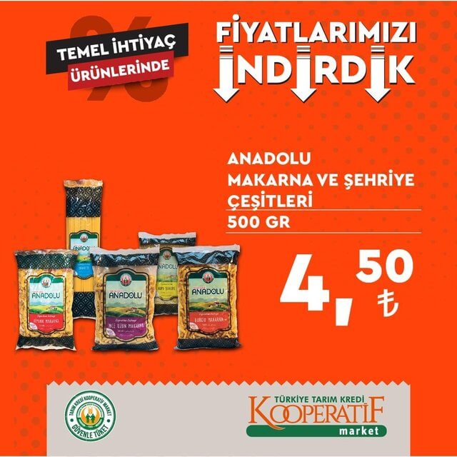 Tarım Kredi Marketleri yeni indirimli ürünlerini yayınladı! Tarım Kooperatif marketlerinde hangi ürünler indirimde?