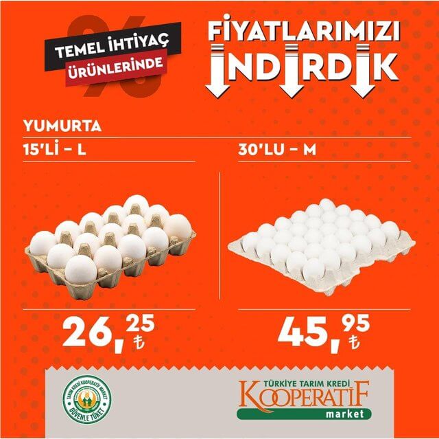 Tarım Kredi Marketleri yeni indirimli ürünlerini yayınladı! Tarım Kooperatif marketlerinde hangi ürünler indirimde?