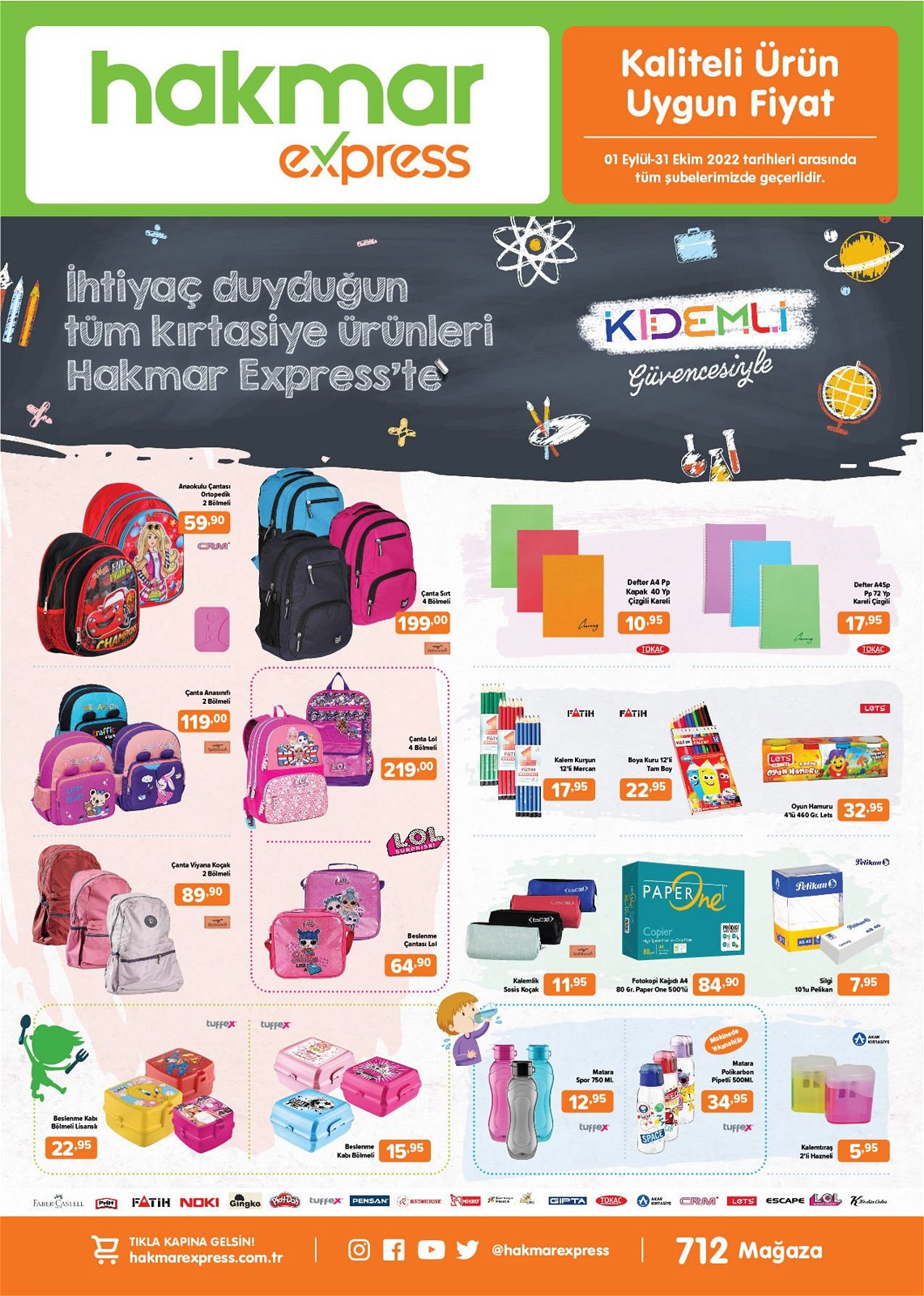 Hakmar indirimli kırtasiye ürünleri 2022! Hakmar kırtasiye ürünleri 1 Eylül’de raflarda!