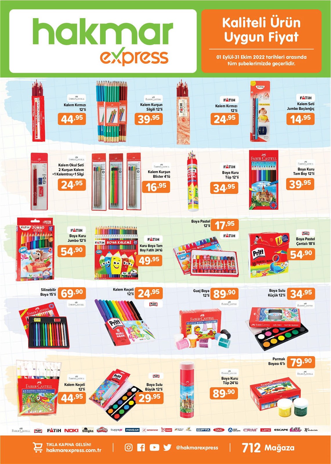 Hakmar indirimli kırtasiye ürünleri 2022! Hakmar kırtasiye ürünleri 1 Eylül’de raflarda!