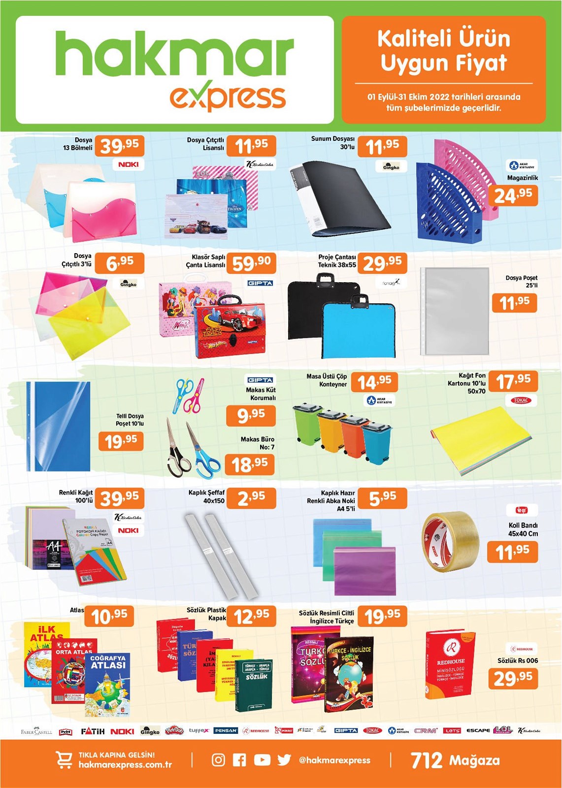 Hakmar indirimli kırtasiye ürünleri 2022! Hakmar kırtasiye ürünleri 1 Eylül’de raflarda!