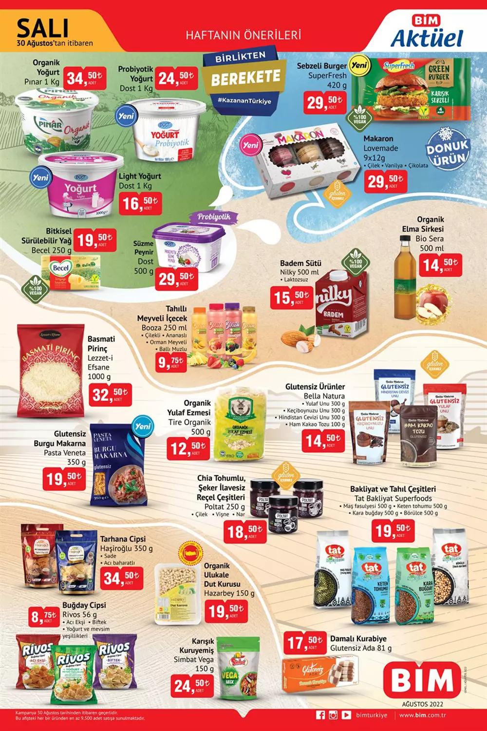 BİM Salı kataloğu yayımlandı! Bugün BİM de neler var! İşte BİM 30 Ağustos 2022 aktüel ürünler kataloğu fiyat listesi...