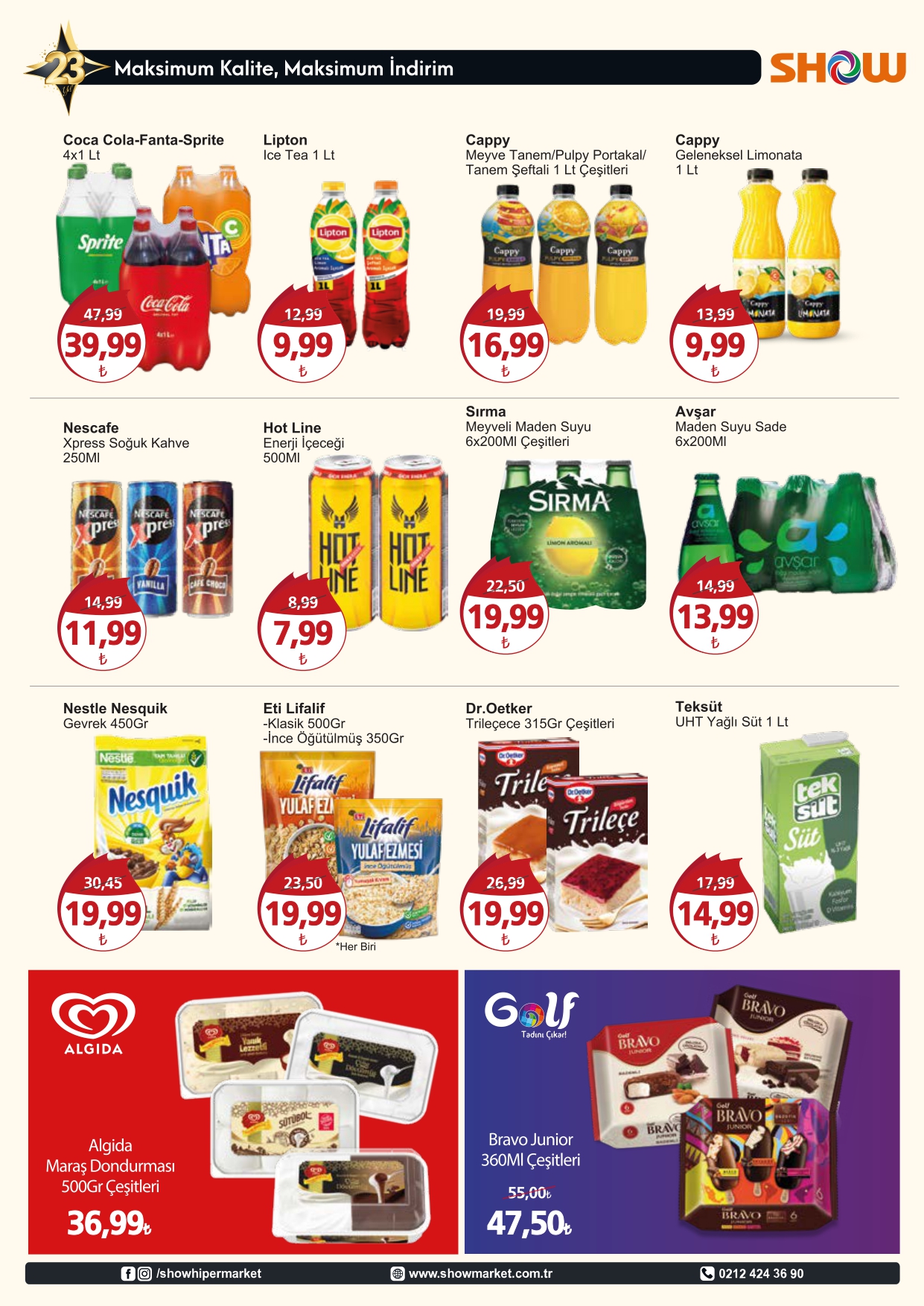 Okulların açılmasına yakın Show Market’ten büyük indirim! İşte 31 Ağustos 2022 fiyat listesi...