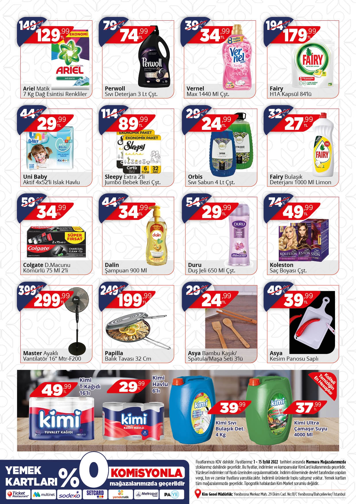 Kim Market’ten büyük indirim! İşte, KİM Market 1 Eylül 2022 fiyat listesi...