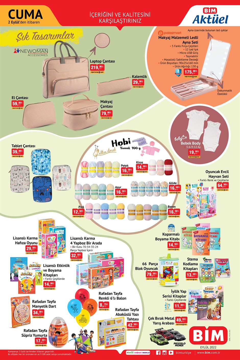 Eviniz için en ucuz çeyiz ürünleri BİM’de! 2 Eylül BİM fiyat listesi…