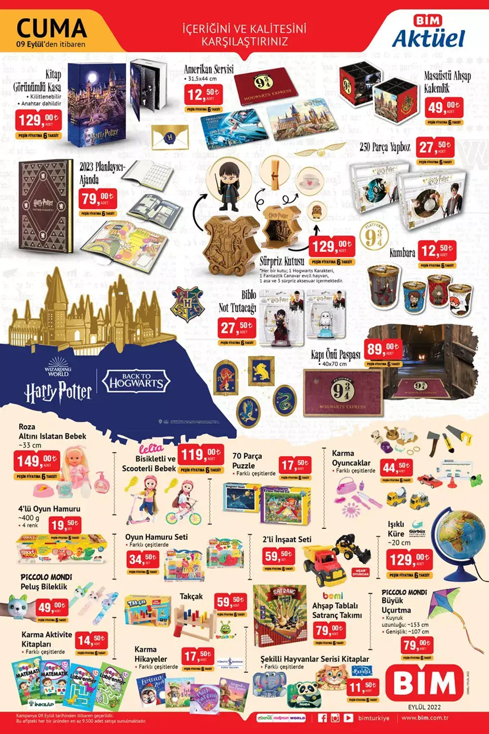 BİM in 9 Eylül Cuma kataloğu belli oldu! İşte BİM aktüel ürünler kataloğu 9 Eylül 2022 fiyat listesi...