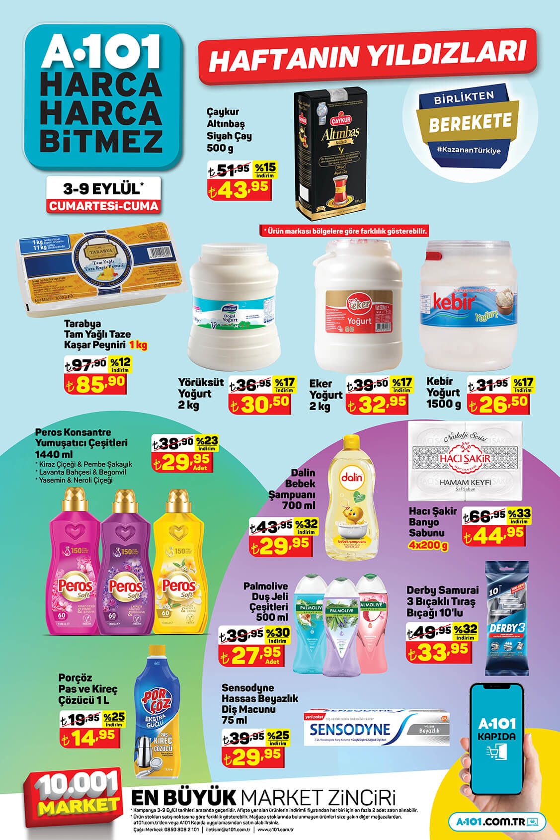 Hafta sonu alışverişleriniz için A101’e koşun! A101 4 Eylül 2022 Fiyat listesi...