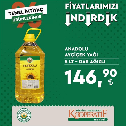 Tarım Kredi Marketleri’nden görülmemiş indirim! Fiyatlar 30 TL’ye kadar düştü! İşte 4 Eylül 2022 fiyat listesi...