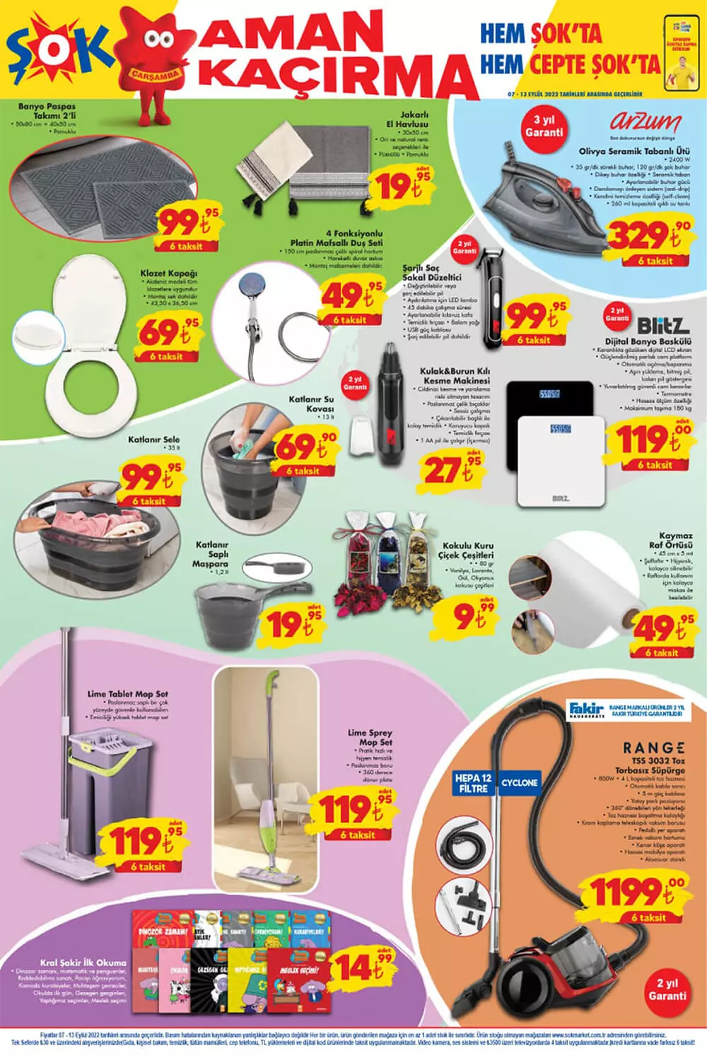 ŞOK Market 7 Eylül aktüel ürünler kataloğu yayımlandı! Kaçırılmayacak ürünler ŞOK ta! İşte 7 Eylül 2022 fiyat listesi...