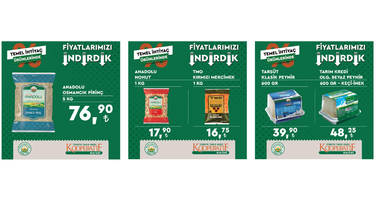 Tarım Kredi Marketleri indirime doymadı! Zeytinyağında böyle fiyat görülmedi! 6 Eylül 2022 fiyat listesi