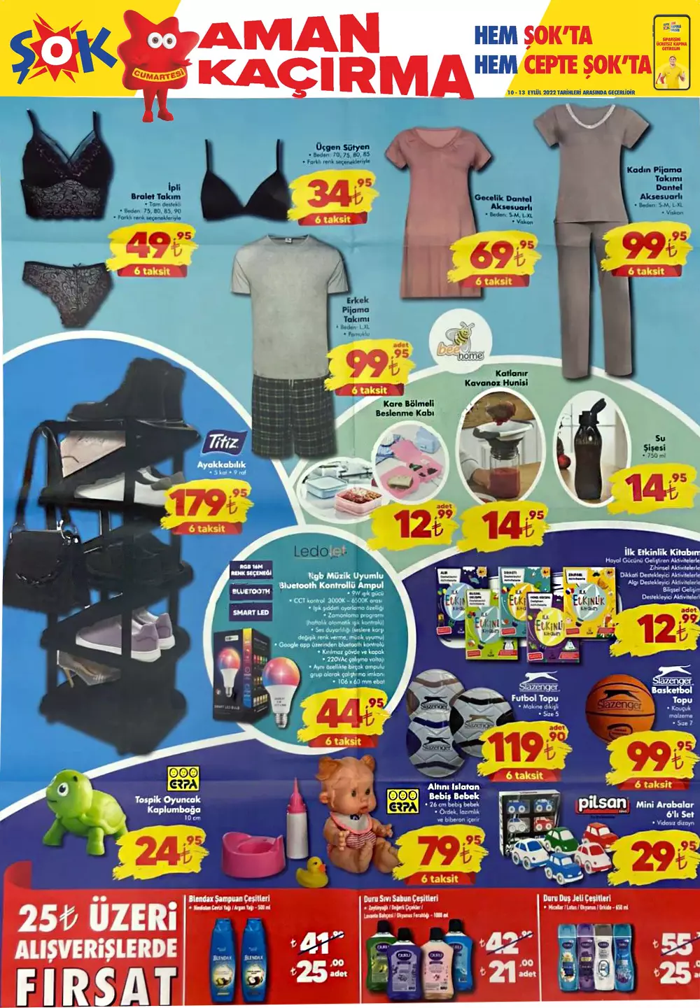 ŞOK Market 10 Eylül aktüel ürünler kataloğu yayımlandı! ŞOK ta bu hafta neler var? İşte 10 Eylül 2022 fiyat listesi...