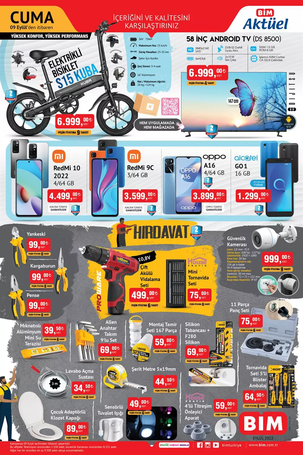 BİM e çeşit çeşit cep telefonu geliyor! Sakın kaçırmayın! Xiaomi, Oppo, Alcatel... İşte 9 Eylül 2022 fiyat listesi...