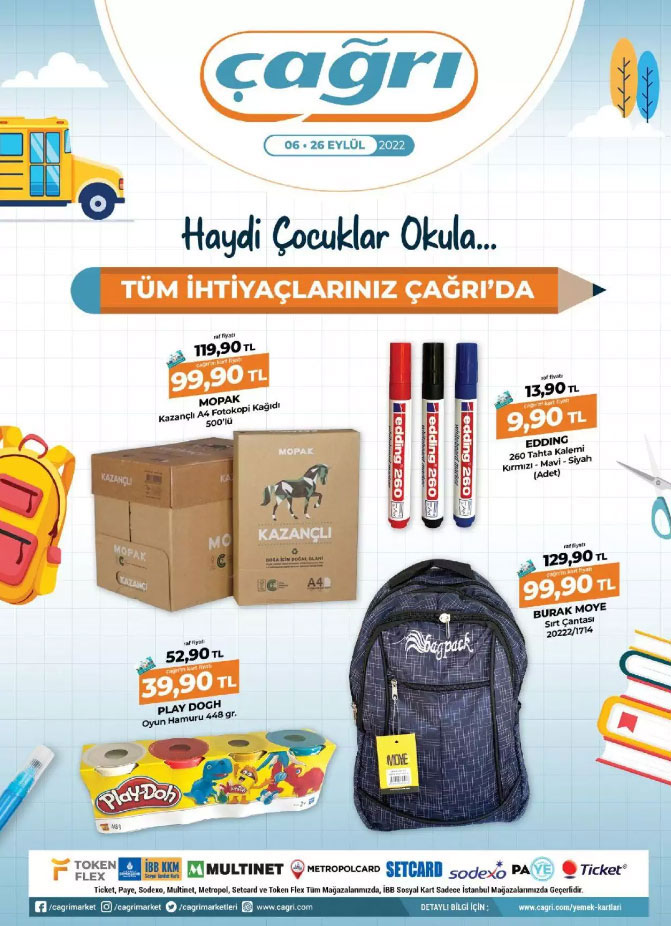 Okulların açılmasına son 5 gün kaldı! Çağrı Market kırtasiye ürünlerinde fiyatlar nasıl? 6 Eylül 2022 fiyat listesi..