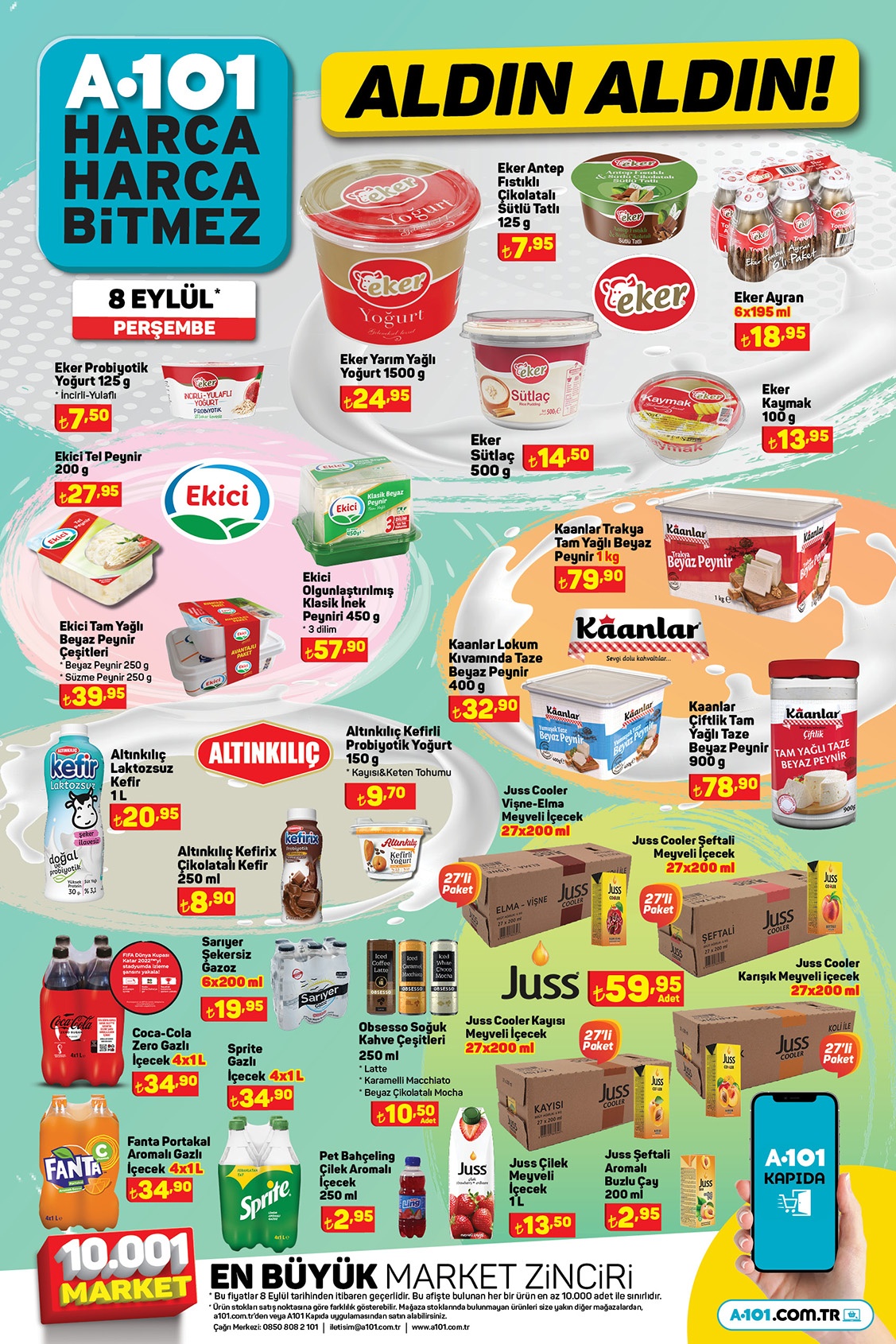 A101 Perşembe aktüel ürünler kataloğu yayımlandı! Yarın A101 de neler var? İşte A101 8 Eylül 2022 fiyat listesi...