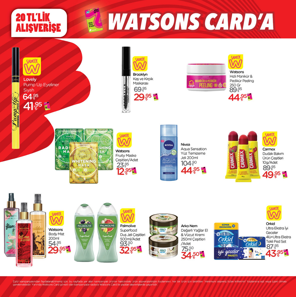 Watsons tan dev kampanya! Yüzde 50 ye varan indirim kaçmaz! İşte 7 Eylül 2022 fiyat listesi…