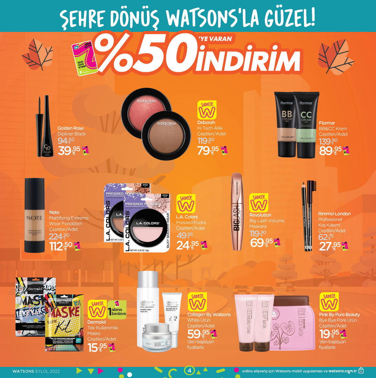 Watsons tan dev kampanya! Yüzde 50 ye varan indirim kaçmaz! İşte 7 Eylül 2022 fiyat listesi…