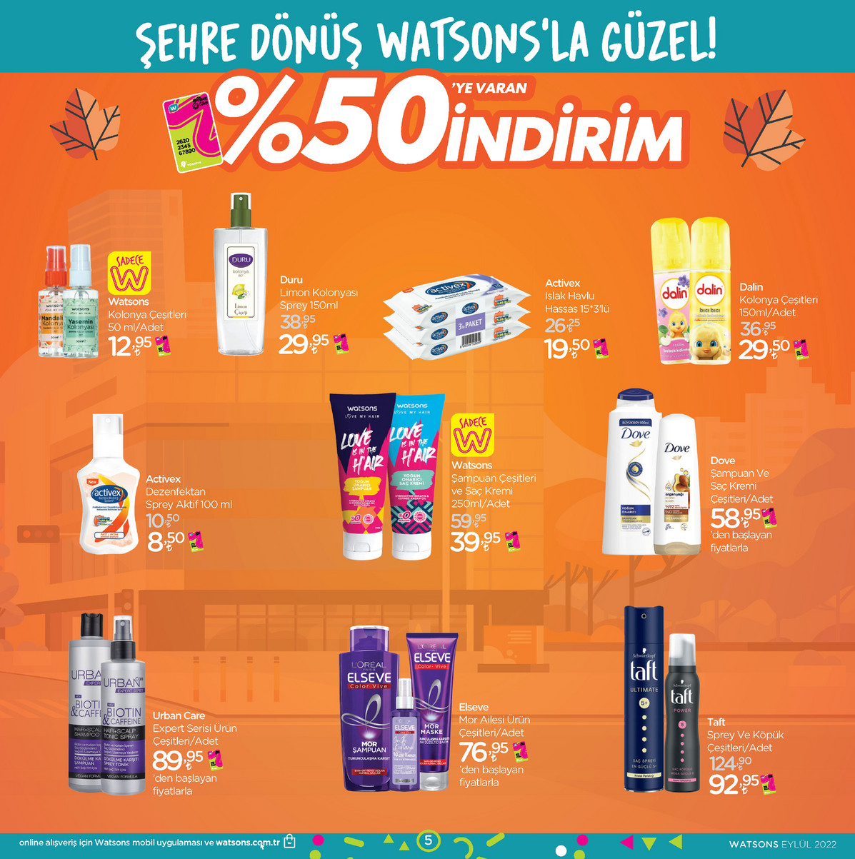 Watsons tan dev kampanya! Yüzde 50 ye varan indirim kaçmaz! İşte 7 Eylül 2022 fiyat listesi…
