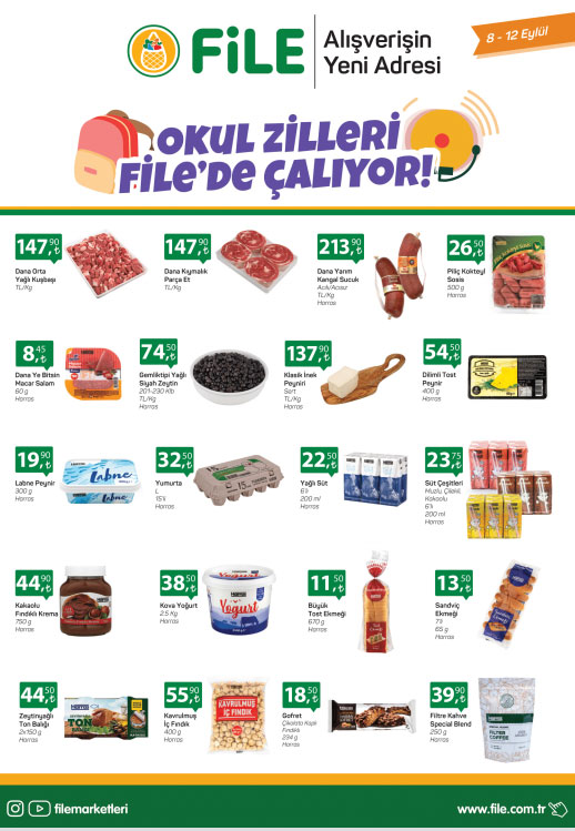 Market poşetlerinizi FİLE ile değiştirmeye hazır mısınız? 7 Eylül 2022 File fiyat listesi...