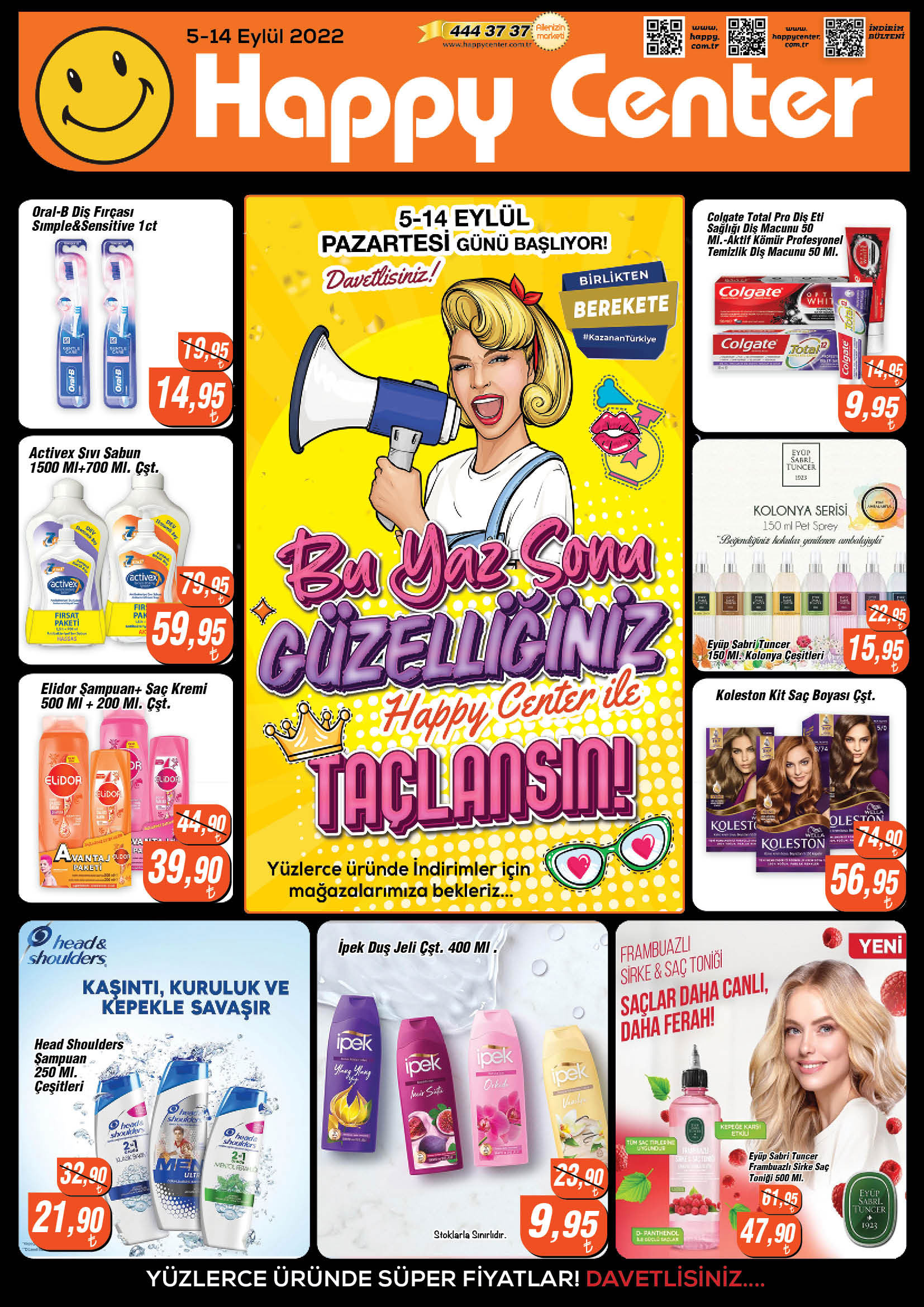 Bu fiyatlara inanamayacaksınız! Görülmemiş fiyatlar sizi bekliyor! 8 Eylül 2022 Happy Center fiyat listesi..