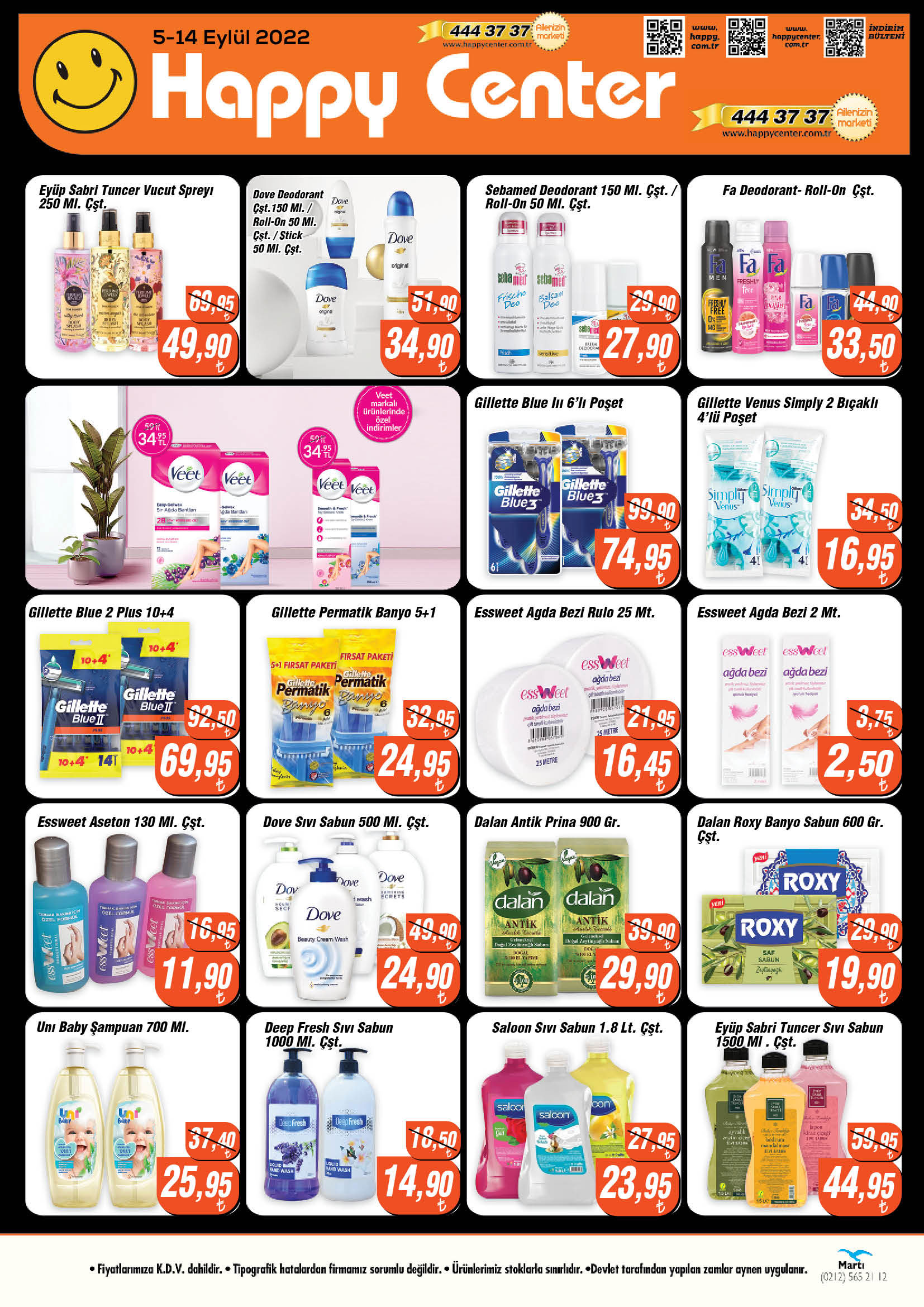 Bu fiyatlara inanamayacaksınız! Görülmemiş fiyatlar sizi bekliyor! 8 Eylül 2022 Happy Center fiyat listesi..