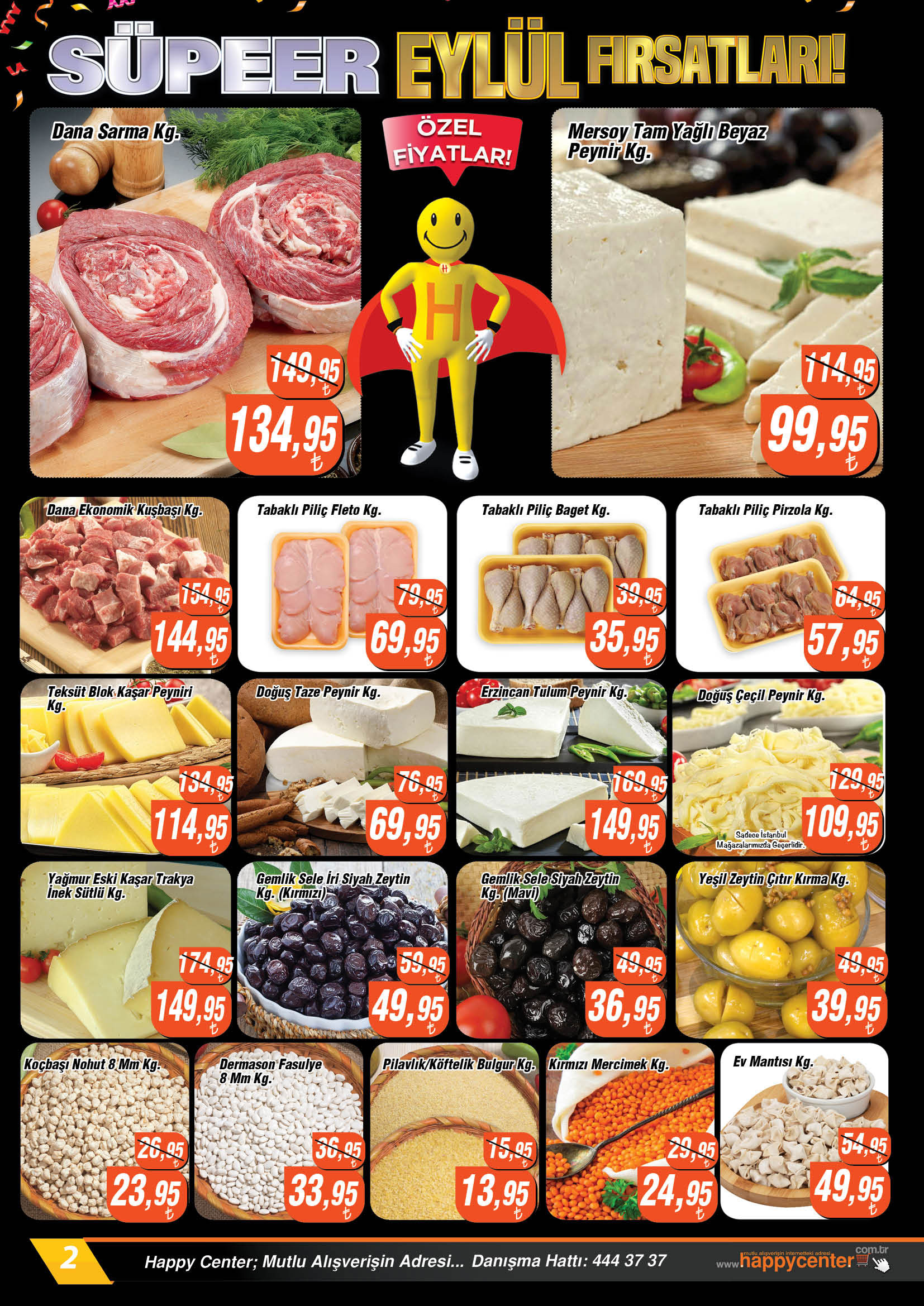 Bu fiyatlara inanamayacaksınız! Görülmemiş fiyatlar sizi bekliyor! 8 Eylül 2022 Happy Center fiyat listesi..