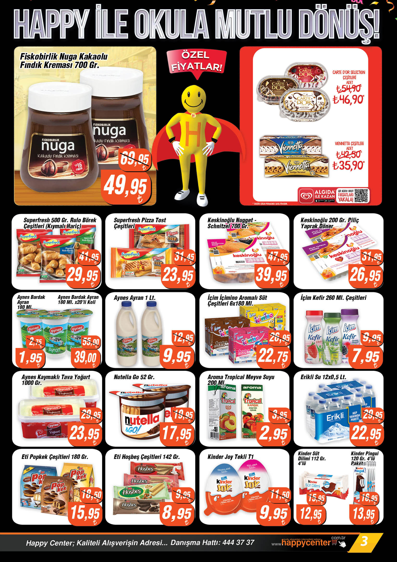 Bu fiyatlara inanamayacaksınız! Görülmemiş fiyatlar sizi bekliyor! 8 Eylül 2022 Happy Center fiyat listesi..
