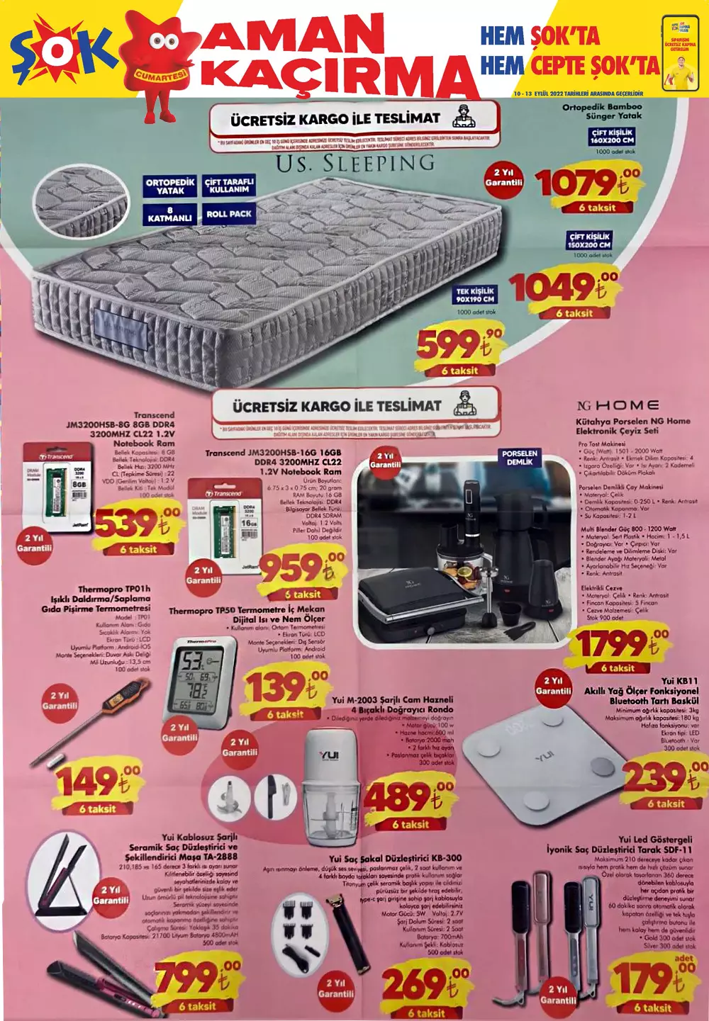 ŞOK Market hafta sonu kataloğunu yayımladı! Cumartesi günü ŞOK ta neler var? İşte 10 Eylül 2022 fiyat listesi...