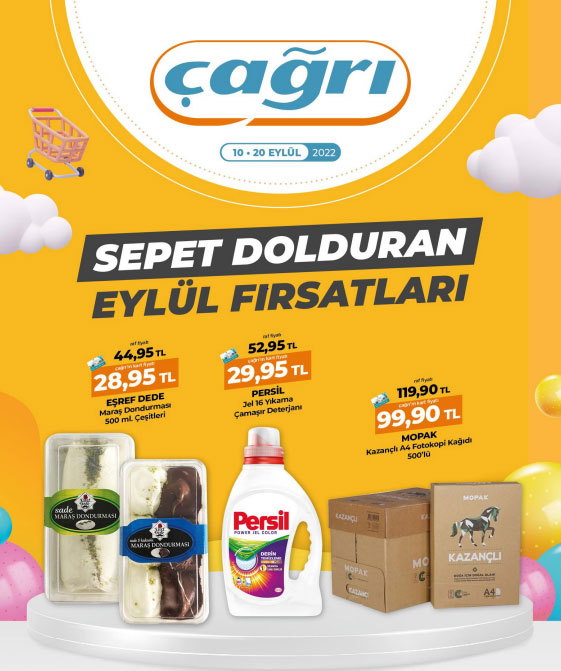 Çağrı Market yeni kataloğunu yayınladı! Acele edin bu fırsatı kaçırmayın! 9 Eylül 2022 fiyat listesi.