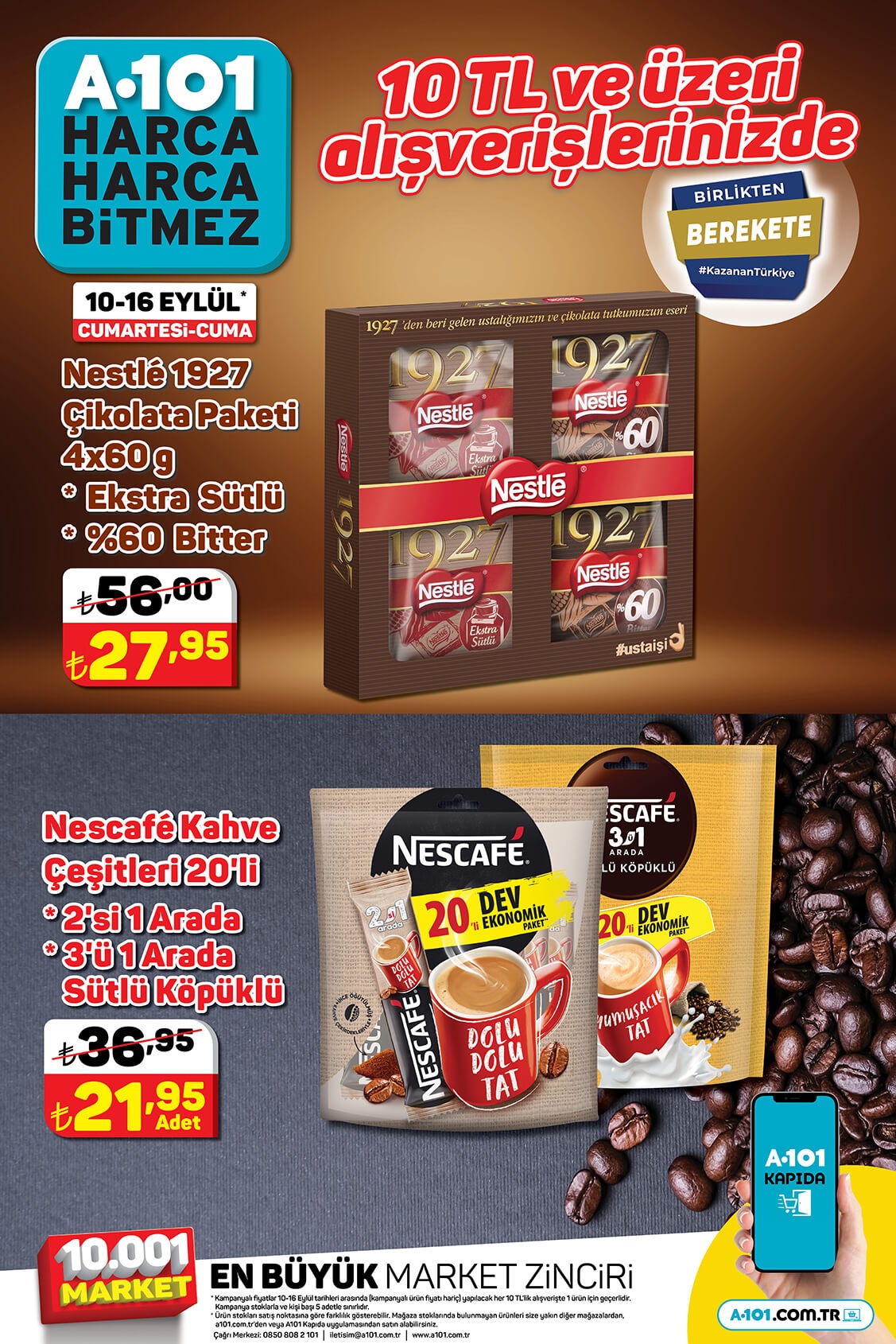 A101’de bu hafta birçok üründe indirim sizleri bekliyor! 10 Eylül 2022 A101 fiyat listesi..