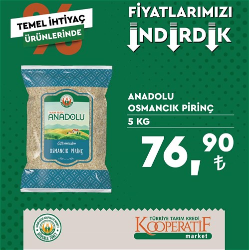 Tarım Kredi Market fiyatları indirdi! Pirinçte böyle fiyat görülmedi! 10 Eylül 2022 fiyat listesi…