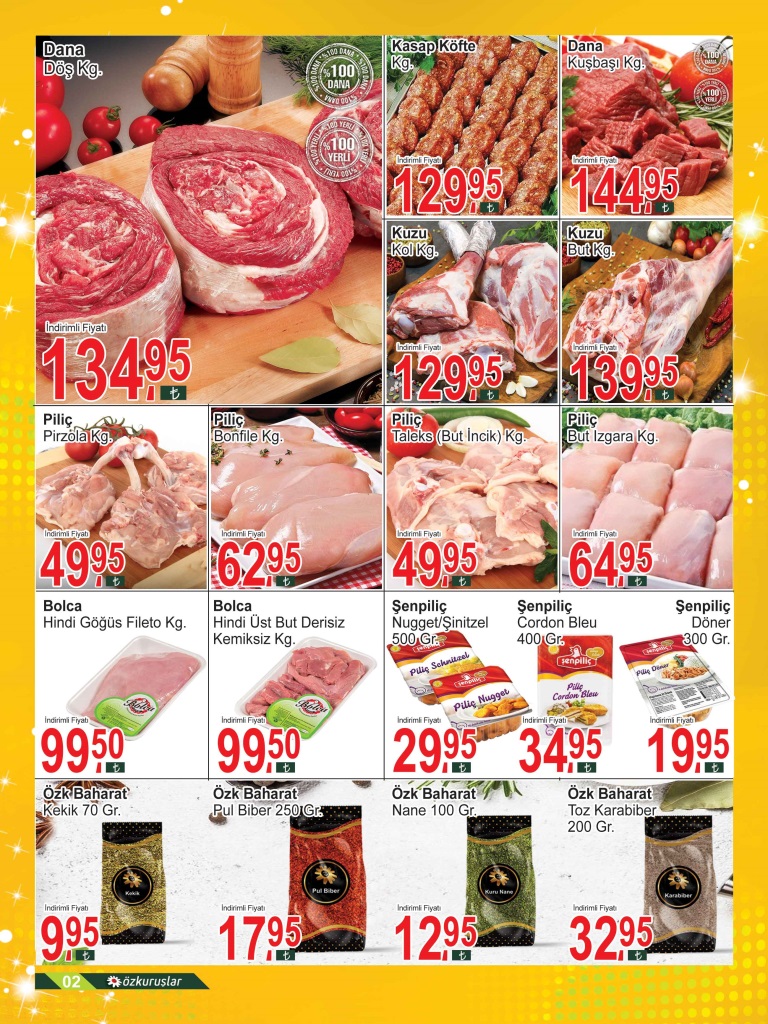 Özkuruşlar’da indirim rüzgarı esiyor! Özkuruşlar 11 Eylül 2022 fiyat listesi..