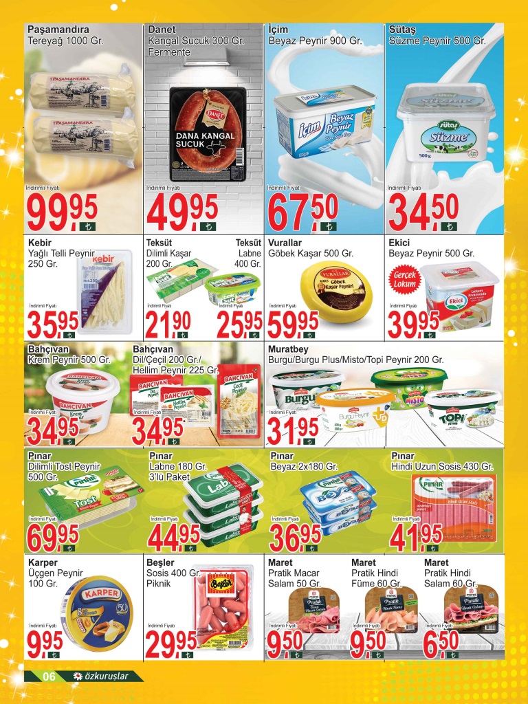 Özkuruşlar’da indirim rüzgarı esiyor! Özkuruşlar 11 Eylül 2022 fiyat listesi..