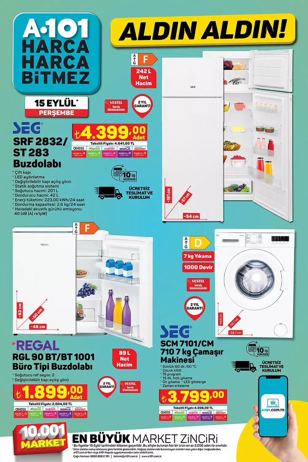 A101 15 Eylül kataloğu yayımlandı! Bu hafta A101 de neler indirimde? İşte 15 Eylül 2022 fiyat listesi...
