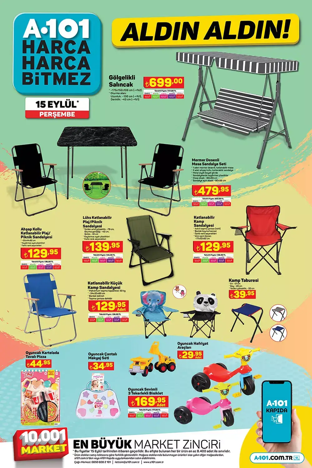A101 15 Eylül kataloğu yayımlandı! Bu hafta A101 de neler indirimde? İşte 15 Eylül 2022 fiyat listesi...