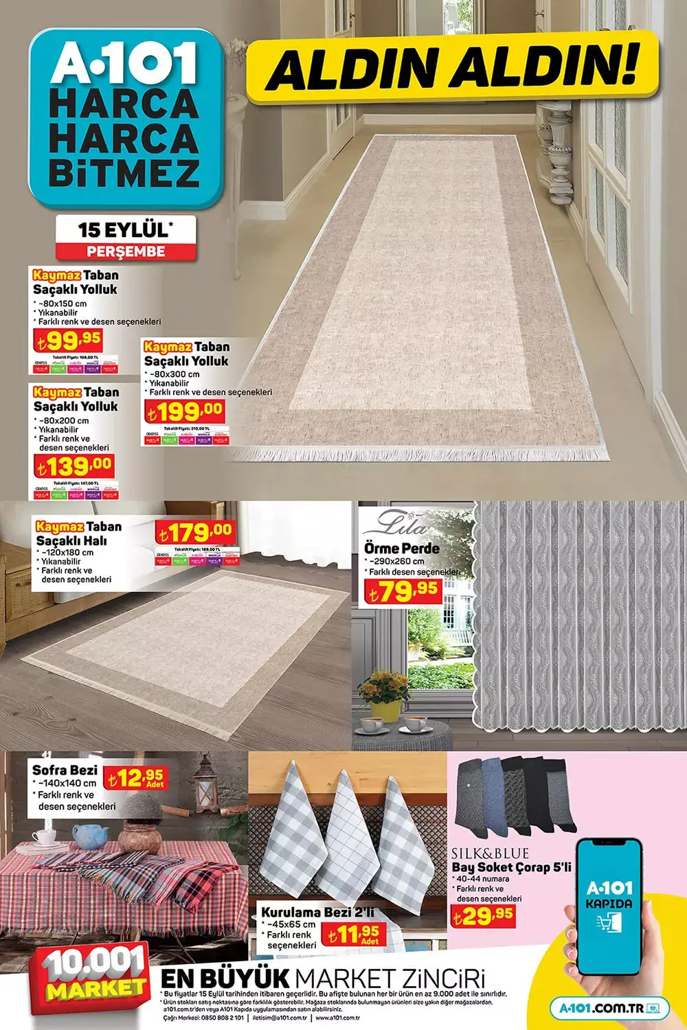 A101 15 Eylül kataloğu yayımlandı! Bu hafta A101 de neler indirimde? İşte 15 Eylül 2022 fiyat listesi...