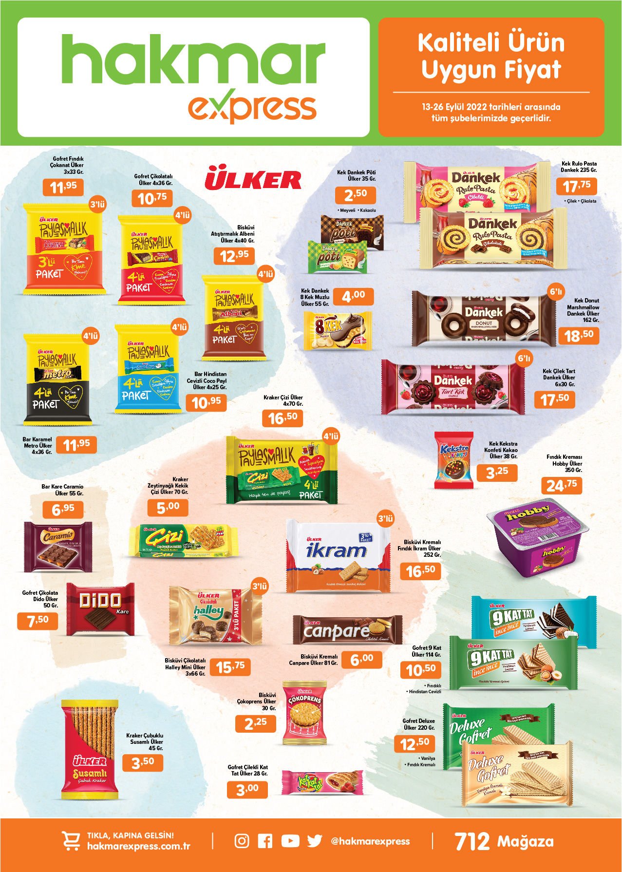 Hakmar Express in 13 Eylül kataloğu yayımlandı! Çay ve Ayçiçek yağında şok ucuzluk! 13 Eylül 2022 fiyat listesi...
